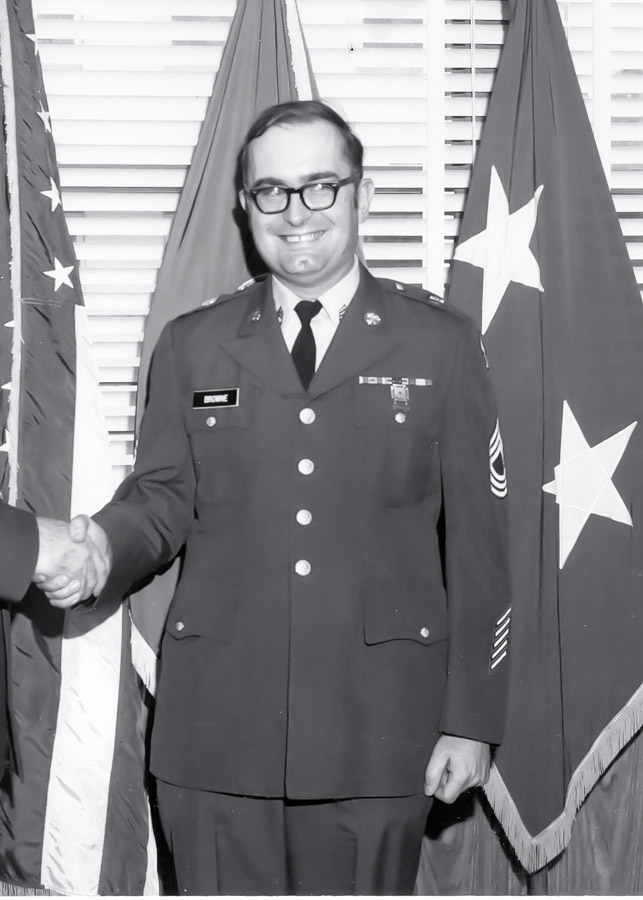 Bill, receiving an award (cropped)