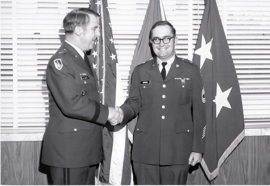 Bill, receiving an award