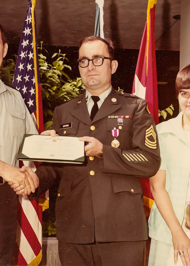 Bill, receiving an award (cropped)