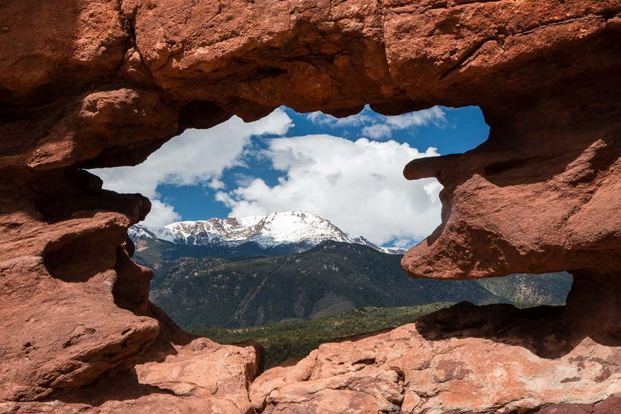Pikes Peak from the Siamese Twins