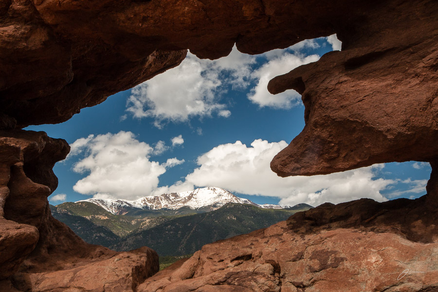 Pikes Peak from the Siamese Twins