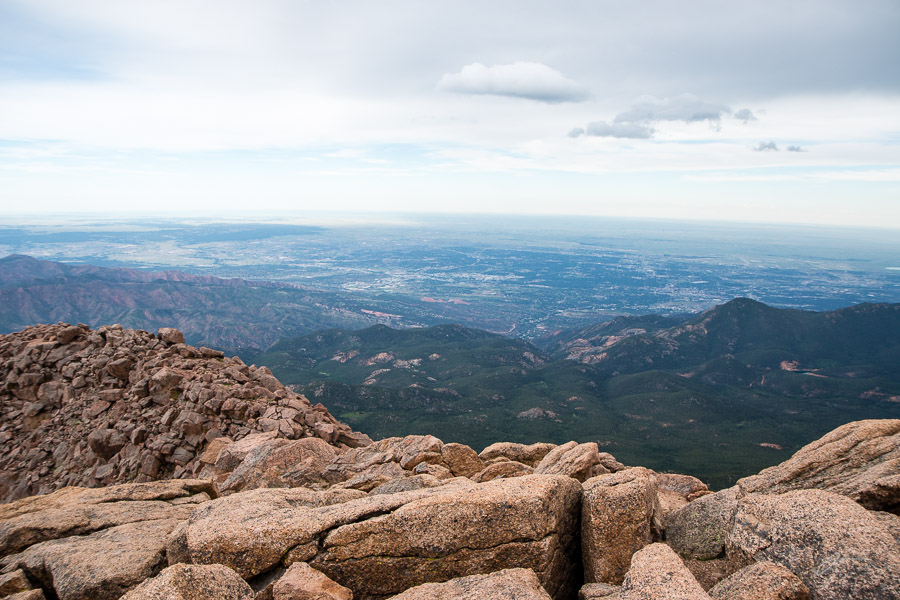 Colorado Springs from Pikes Peak