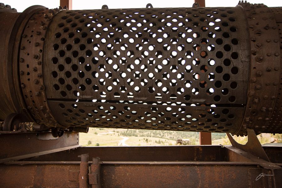 Abandoned mine equipment near Victor