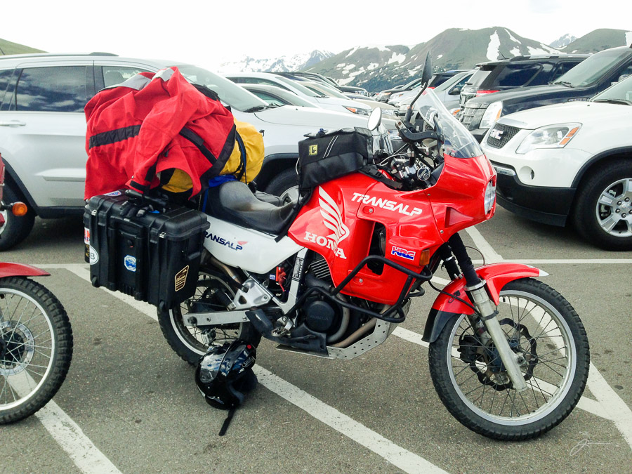 A TransAlp a long way from home.  