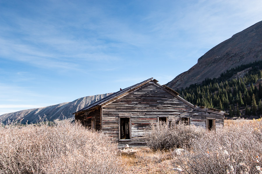 Abandoned mine equipment on Mosquito Pass