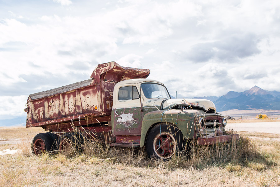 Abandoned truck in Westcliffe