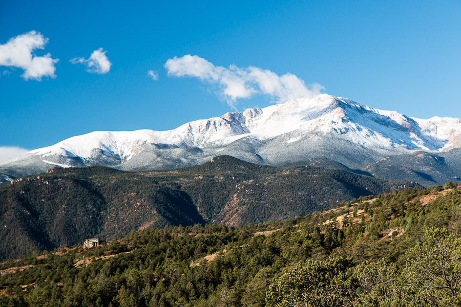Pikes Peak from Rampart Road