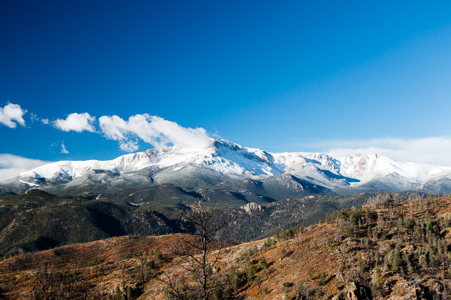 Pikes Peak from Rampart Road