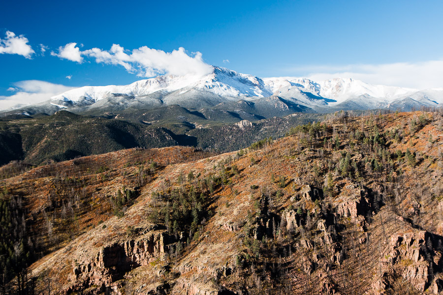 Pikes Peak from Rampart Road