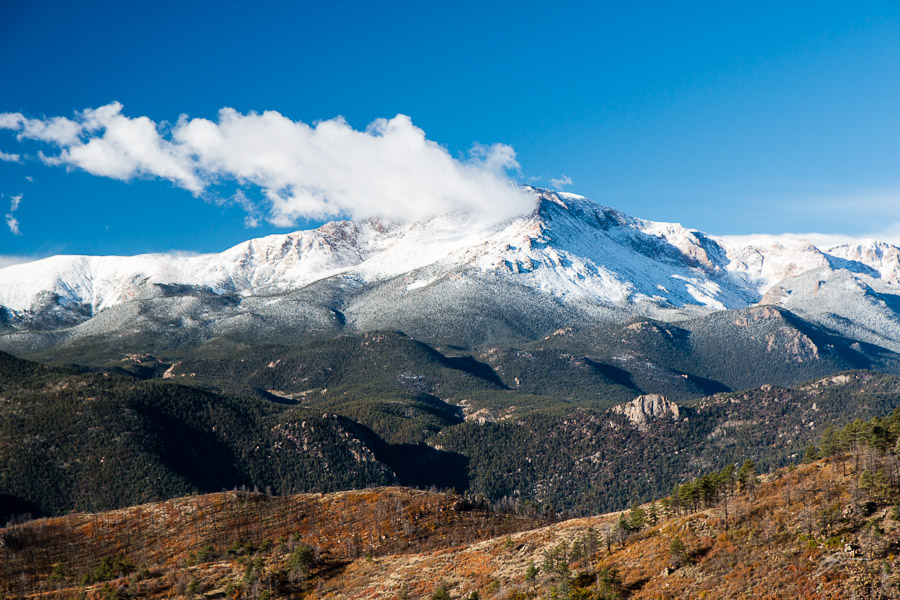 Pikes Peak from Rampart Road