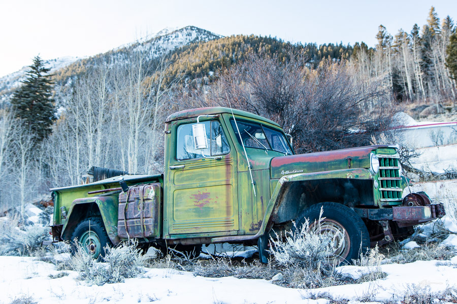 Abandoned truck near Twin Lakes