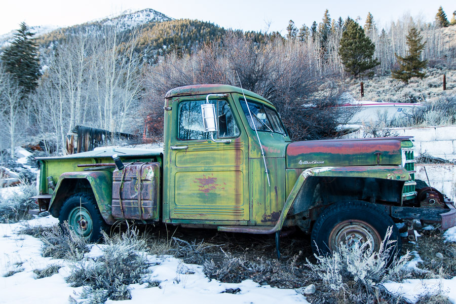 Abandoned truck near Twin Lakes