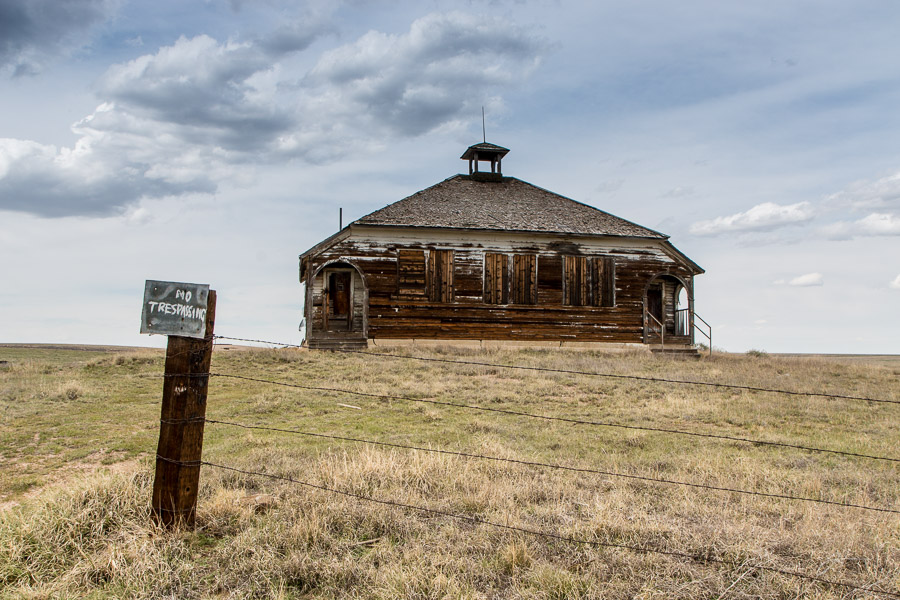 Abandoned School, Aroya, CO