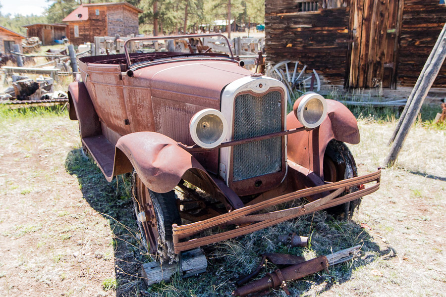 Old Ford in art yard, Guffey, CO
