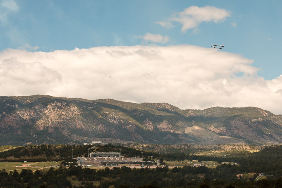 Thunderbirds practice for Academy graduation