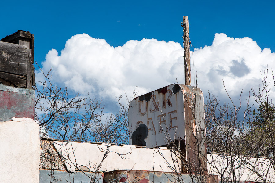 Abandoned cafe, Tierra Amarilla, NM