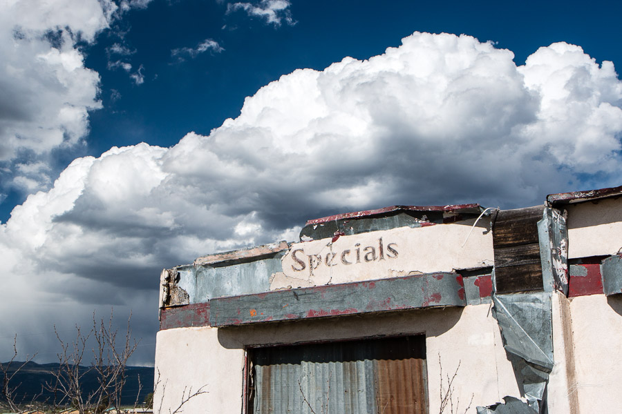 Abandoned cafe, Tierra Amarilla, NM
